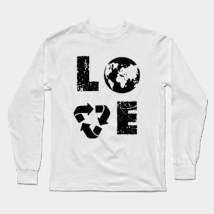 happy funny  earth day 2024 gift april 22 Cute Teacher  Lover Rainbow Long Sleeve T-Shirt